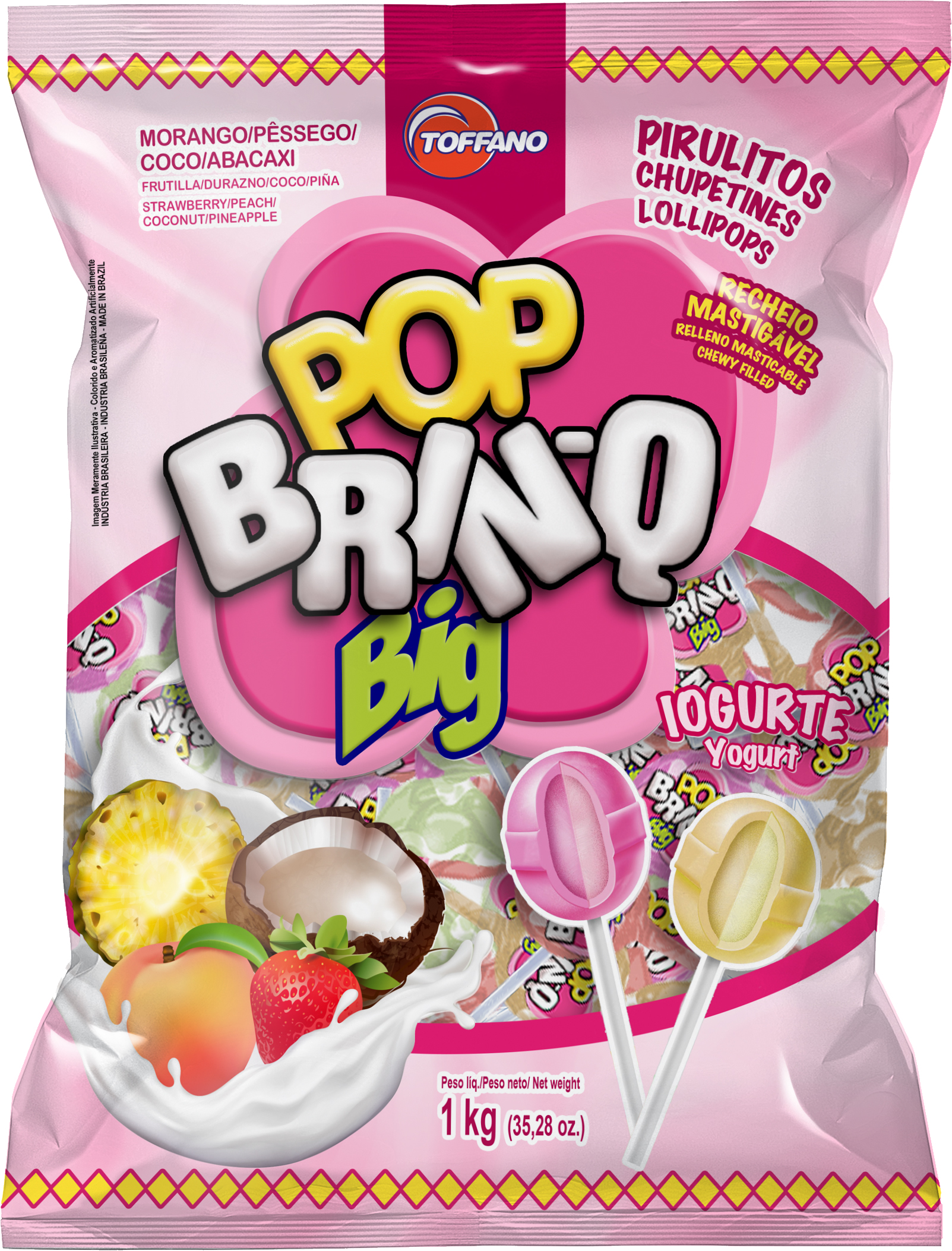 Pirulito Pop Brinq Big Iogurte